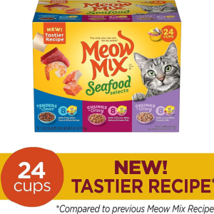 Meow Mix Seafood Selections Wet Cat Food 2.75 Ounces Cup (Pack of 24)