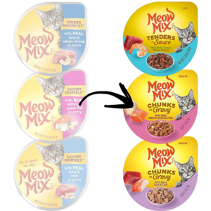 Meow Mix Seafood Selections Wet Cat Food 2.75 Ounces Cup (Pack of 24)