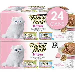 Fancy Feast Grain-Free Pate Wet Kitten Food - 24 Cans (3 oz Each)